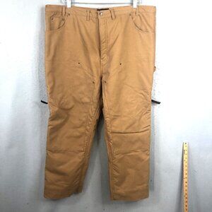Five Brother Pants Mens 46x30 Brown Sherpa Lined Double Knee Insulated Work